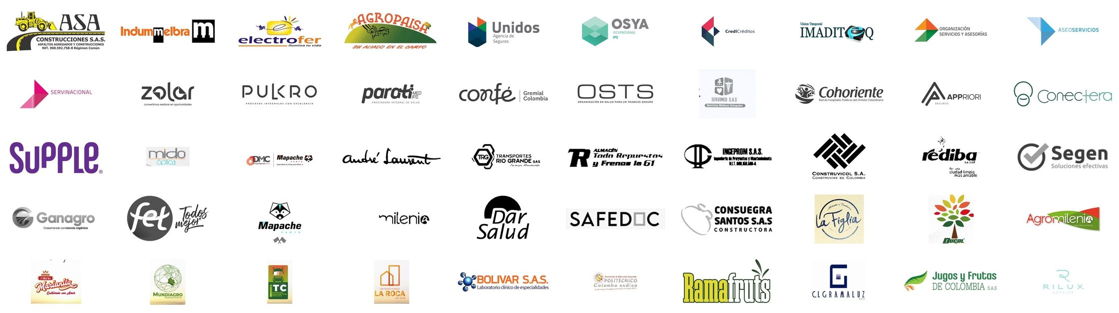Logos de clientes